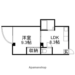 グレースシャトル伊島【4階】の間取り