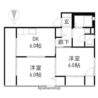 T クレマチス 新保 B棟【1階】の間取り