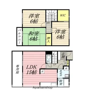 サニースクウェア津島B【1階】の間取り