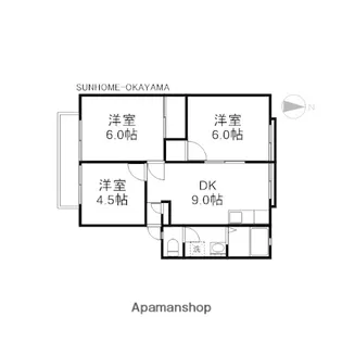 グレースシャトル本町A棟【1階】の間取り