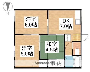 コーポコンフォート【1階】の間取り