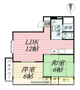 コーポ・カサブランカ【2階】の間取り