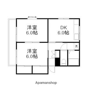 リバーサイド花里C【1階】の間取り