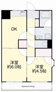 メゾン・ドゥ・フクセン【401号室】の間取り