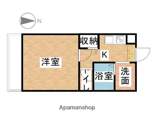 グレイス下中野【201号室】の間取り