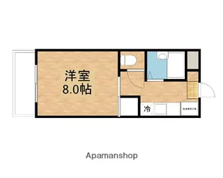 ゼブラハイツ【1階】の間取り