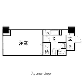 アルファコンフォート岡山【608号室】の間取り