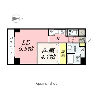 ハアラン表町【8階】の間取り