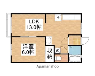 メゾン・ド・YUKI【203号室】の間取り