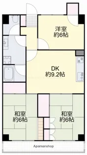 ハイデンスホンダ【5階】の間取り