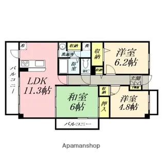 ホーフ パルク【204号室】の間取り