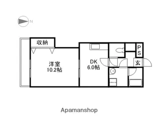プレステージ高島【209号室】の間取り