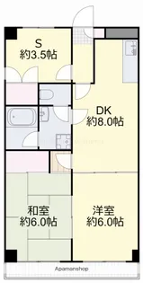 上杉第3ビル野田【405号室】の間取り