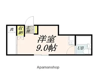 パークウェー学南【201号室】の間取り
