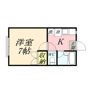 コーポ雅Ⅰ【1階】の間取り