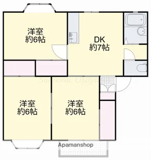 サンライズ平野 A【1階】の間取り