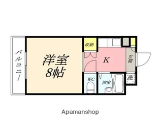 サンライト津島Ⅰ号館【505号室】の間取り