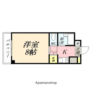 サンライト津島Ⅰ号館【408号室】の間取り
