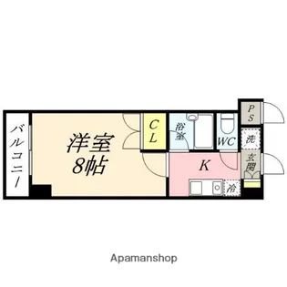 ラグゼ【308号室】の間取り