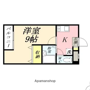 フローラ伊島【1階】の間取り