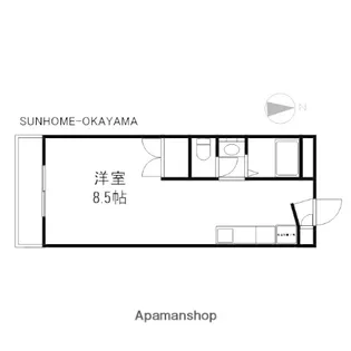 ブランニュータウン【303号室】の間取り