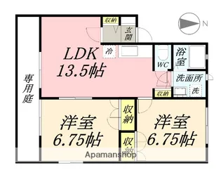 ANGE北方【1階】の間取り
