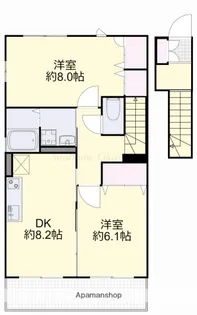 ファーストコートB【201号室】の間取り