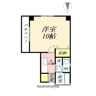 メゾンあすなろ【4階】の間取り