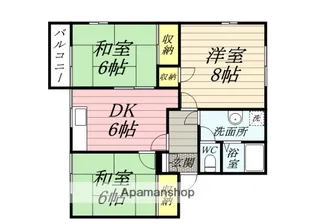 清水コーポG【21号室】の間取り
