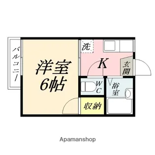 トピア国富けやき通り【105号室】の間取り