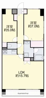 ル・サンク西市【10階】の間取り