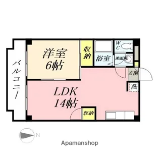 堂元ビル【402号室】の間取り