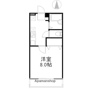 エステート富町【1階】の間取り