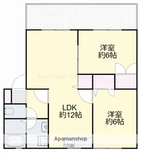 ヴェッセルB【102号室】の間取り