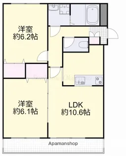 アーバンコート今【3階】の間取り