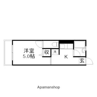 ハイツユタカ【2階】の間取り