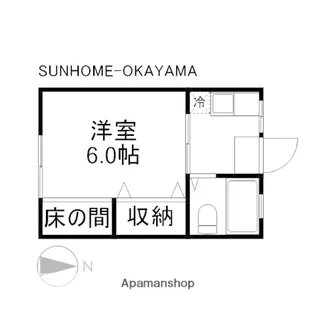ダックハウス豊成B棟【2階】の間取り