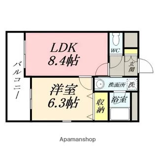 ラ・メゾン・セピア【2階】の間取り