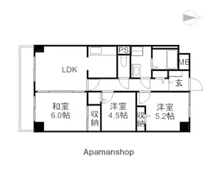 ツインパレスK【309号室】の間取り