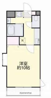 WEST COURT B【3階】の間取り