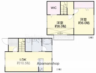 カーサフィオーレ泉田【1階】の間取り