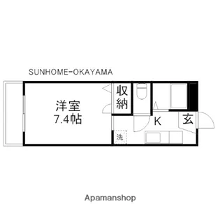 OKANOⅡ【403号室】の間取り