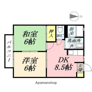 ヴィレッジ高島 A棟【2階】の間取り