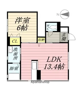 シャーメゾン野口 C棟【1階】の間取り