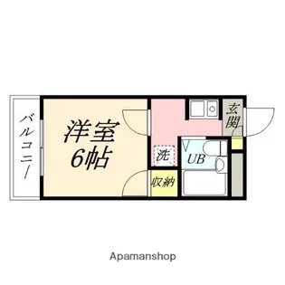 ルポール今【107号室】の間取り