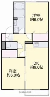 クリエFUJIWARA【203号室】の間取り