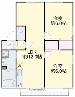 ハイツ森の泉【202号室】の間取り