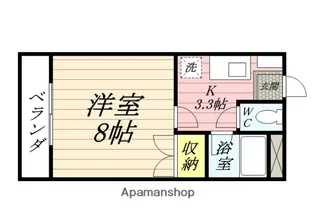 レディースキャステル【1階】の間取り