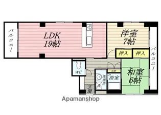 オフビル【5階】の間取り