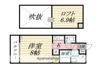 ルラシオン岡山奉還町【9階】の間取り